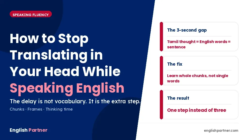 How to stop translating in your head while speaking English – the 4-step exit
