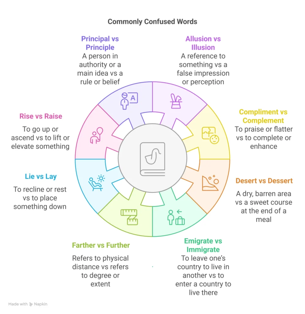 15 Commonly Confused Words You Must Know visual selection 15 commonly confused words in english