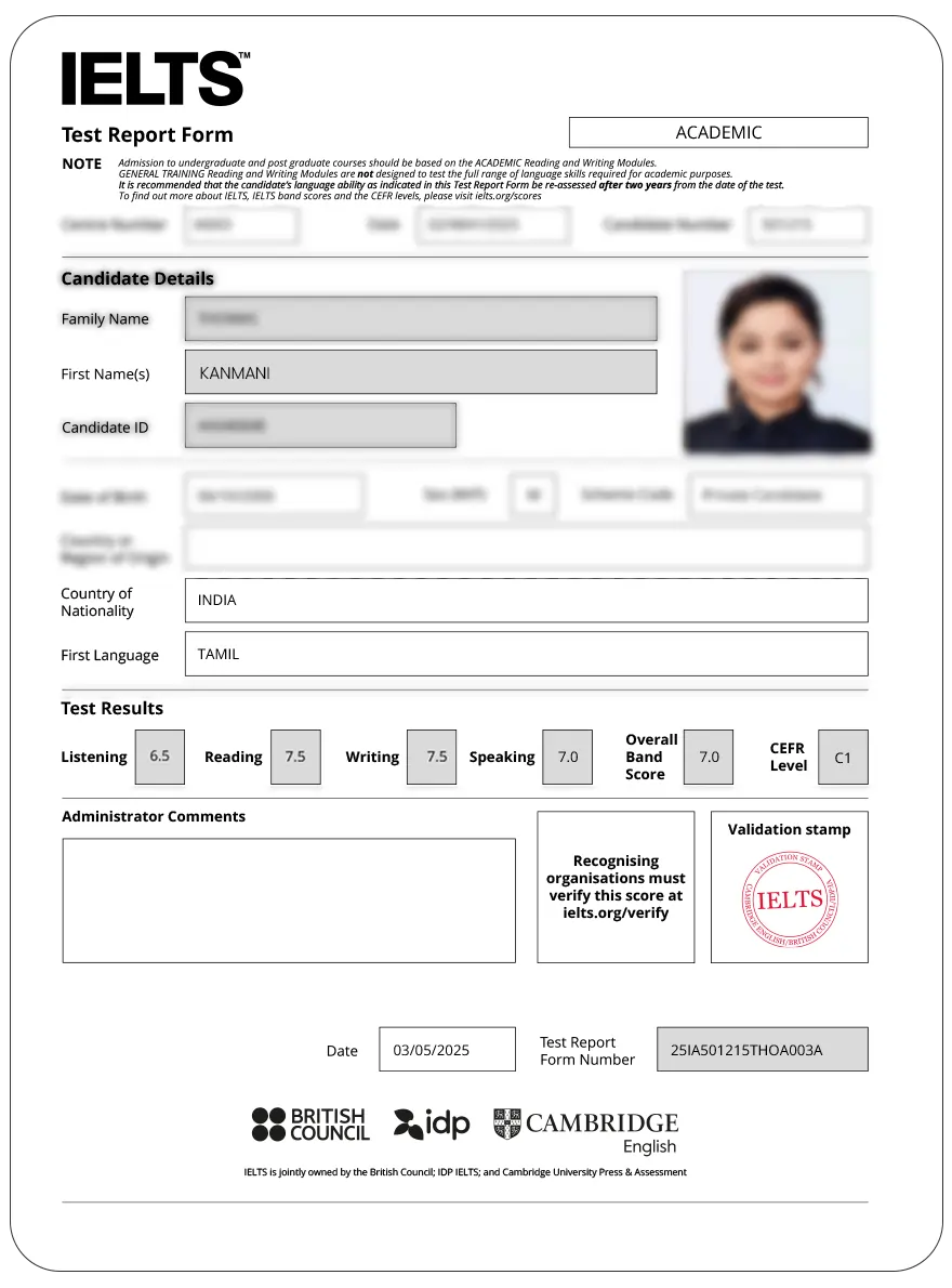 Scorecard 4 IELTS