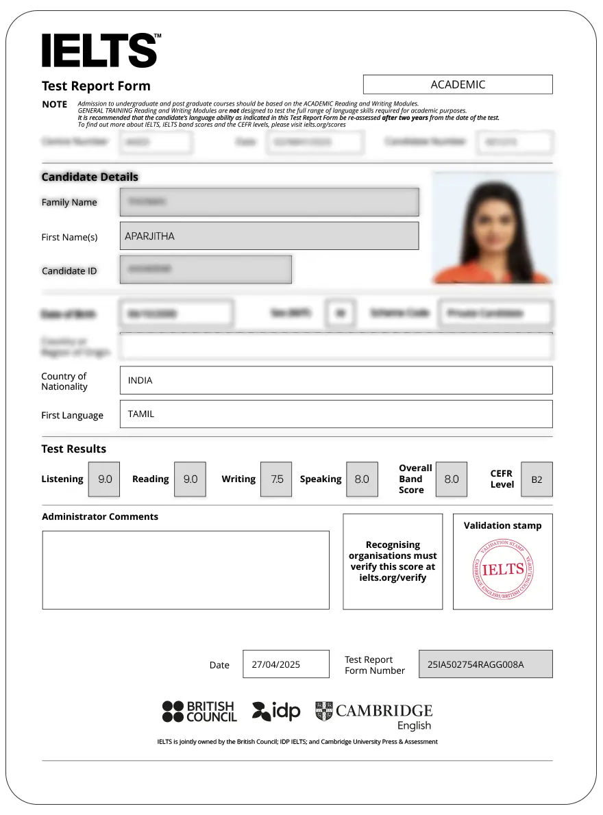 Scorecard 5 IELTS